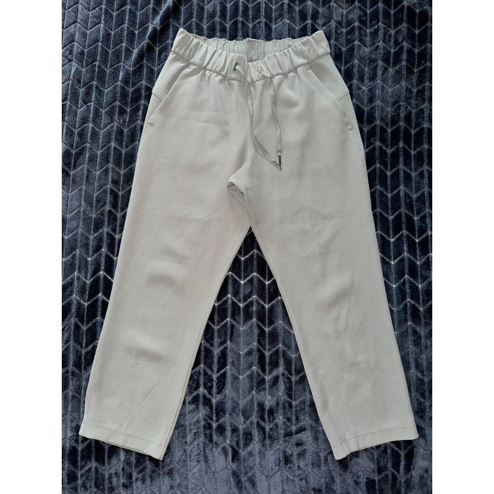 Lululemon Women's On The Fly Pants Melanite Luxtreme Elastic Waist Sz 4